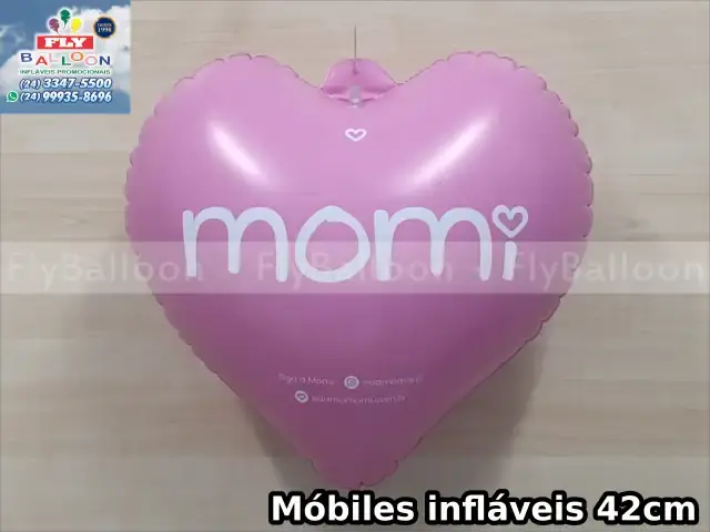 Mobile coração inflável promocional Momi