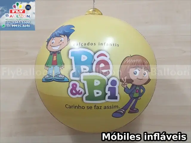 Mobile inflável promocional calçados infantis Bê & Bi
