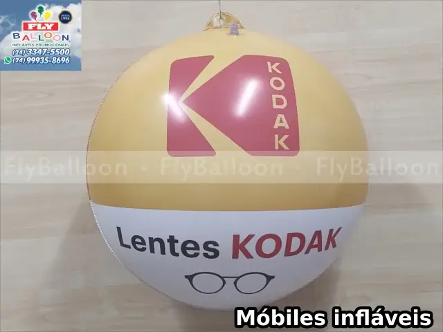 Mobile inflável promocional lentes Kodak