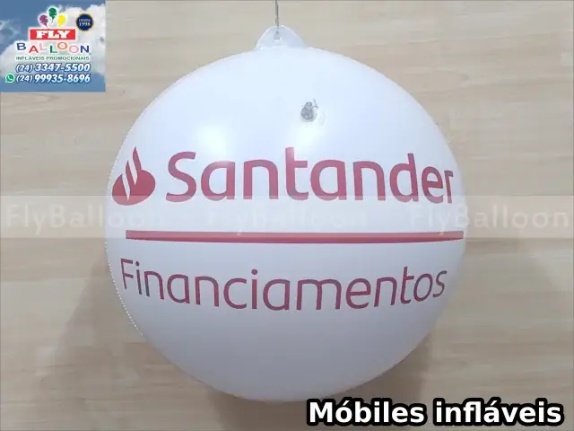 Mobile inflável promocional Santander Financiamentos