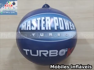 mobile inflável promocional master power turbo